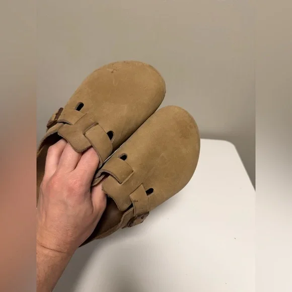 Birkenstock Boston Tobacco Brown Clogs Oiled Leather  Women’s US 9-9.5 EU 40 - Picture 8 of 9